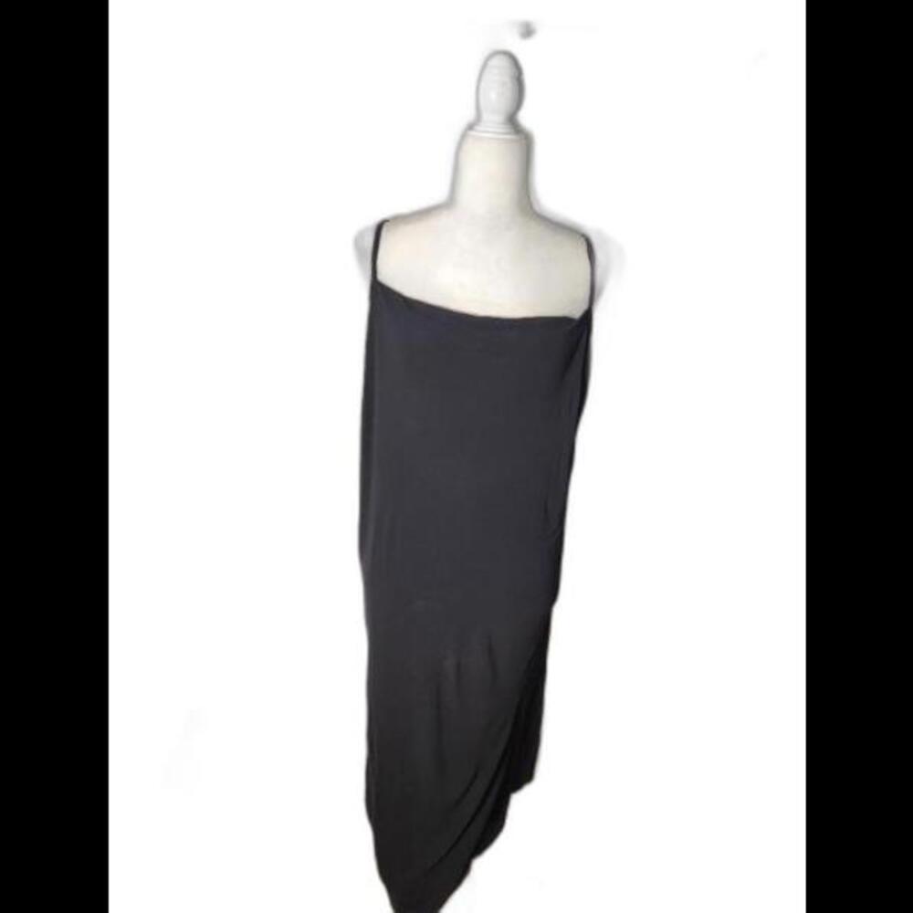 (Gb18) Eileen Fisher Sleeveless Black maxi Dress, L